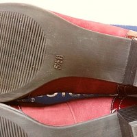 Caprice нови дамски кожени обувки, винено червени с ток, Немски №38,5, снимка 6 - Дамски обувки на ток - 29224797