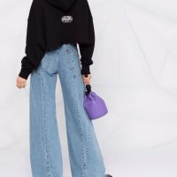 PALM ANGELS x MISSONI Cropped Melted Fringe Logo Дамски Суичър / Горнище size XXS и M, снимка 6 - Суичъри - 37170826