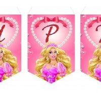 Барби Barbie ЧРД знаменца флагчета флаг Банер парти гирлянд декор рожден ден , снимка 1 - Други - 42122697