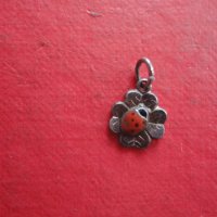 Сребърна висулка медальон с емайл 2 проба 835, снимка 7 - Колиета, медальони, синджири - 40699434