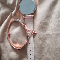 Розов дамски часовник , снимка 2 - Дамски - 44387435