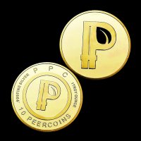 10 Peercoins ( PPC ) - Gold, снимка 1 - Нумизматика и бонистика - 38573799