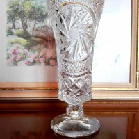 Чудесна кристална ваза, снимка 2 - Вази - 37737461