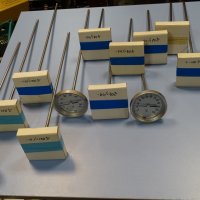 индустриален термометър Wika thermometer ф100mm, -20/+400°C, L-30-480mm, снимка 1 - Резервни части за машини - 35490796