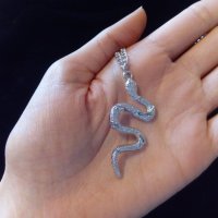 Колие със змия, снимка 3 - Колиета, медальони, синджири - 32024158