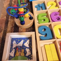 Комплект дървени образователни играчки, снимка 6 - Други игри - 35218323