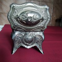 посребрена барокова кутия за бижута, снимка 3 - Антикварни и старинни предмети - 29707916