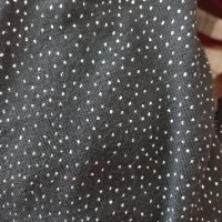 Черна блуза със сребърни точки Mango, снимка 4 - Блузи с дълъг ръкав и пуловери - 35643577