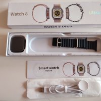 Забележителен черен смарт часовник Smart watch Ultra 8, снимка 4 - Смарт гривни - 40708416