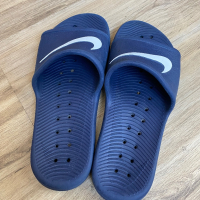Оригинални спортни тъмно сини чехли Nike! 37 н, снимка 6 - Чехли - 44699045