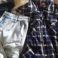 Сет:,H&M риза, горнище Pull&Bear  ..., снимка 1 - Детски панталони и дънки - 33714042