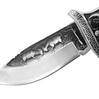 сгьваем нож джобен+кальф естествена кожа за колан ловен луксозен, снимка 11 - Ножове - 42081606