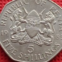 Монета 5 шилинга 1985г. Кения уникат за КОЛЕКЦИОНЕРИ 41200, снимка 3 - Нумизматика и бонистика - 42789475