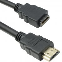 Нов кабел HDMI M на HDMI F - удължител 1.5 метра, снимка 1 - Кабели и адаптери - 34237663