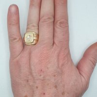 Мъжки златни пръстени  14К-585 , снимка 3 - Пръстени - 39545833