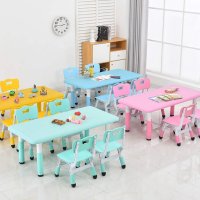 Детски комплект маса с 4 стола ZC-ZYZH-02, снимка 6 - Мебели за детската стая - 42839607