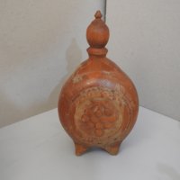 Стара дървена резбована бъклица, снимка 2 - Антикварни и старинни предмети - 31937456