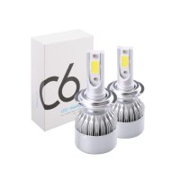 Комплект от 2 броя LED крушки за фарове – за цокъл H1,H4 или H7, снимка 3 - Аксесоари и консумативи - 40596258