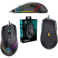 Геймърска мишка Aula F805, Оптична, 7D, RGB, Черен, снимка 2 - Клавиатури и мишки - 36537267