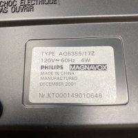 Преносим касетофон Philips Magnavox -AQ6355 ,за колекционери,работи, снимка 6 - Радиокасетофони, транзистори - 40550078