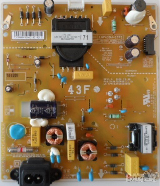 POWER BOARD ,LGP43DJ-17F1,EAX67264001(1.5),EAY64530001, for ,LG 43LK5900PLA, снимка 1