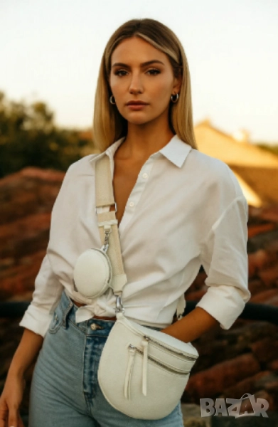 Дамска чанта с къса и широка регулируема дръжка, снимка 1