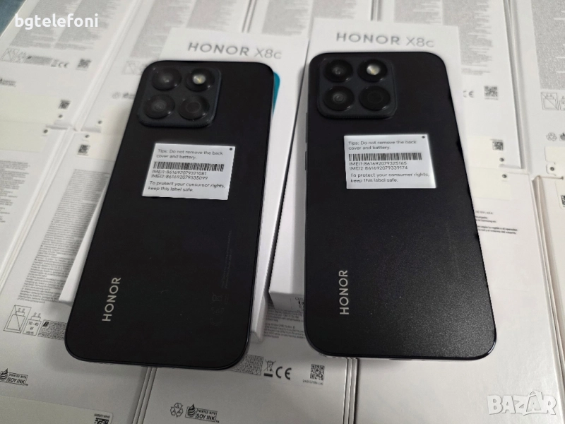 Honor X8C 8/256,черни,2 години гаранция+прозрачен гръб подарък, снимка 1