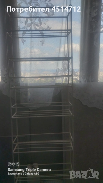 Много здрава етажерка от арматурно желязо ,ръчна изработка , снимка 1