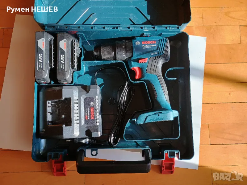 Акумулаторен ударен винтоверт Bosch Professional GSB 185-LI, снимка 1