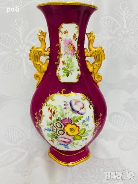 антикварна порцеланова ваза , снимка 1