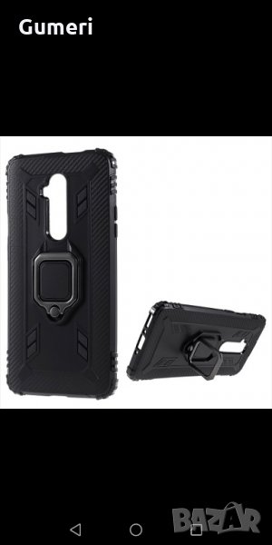  OnePlus 7T Pro Удароустойчив гръб с метален пръстен , снимка 1