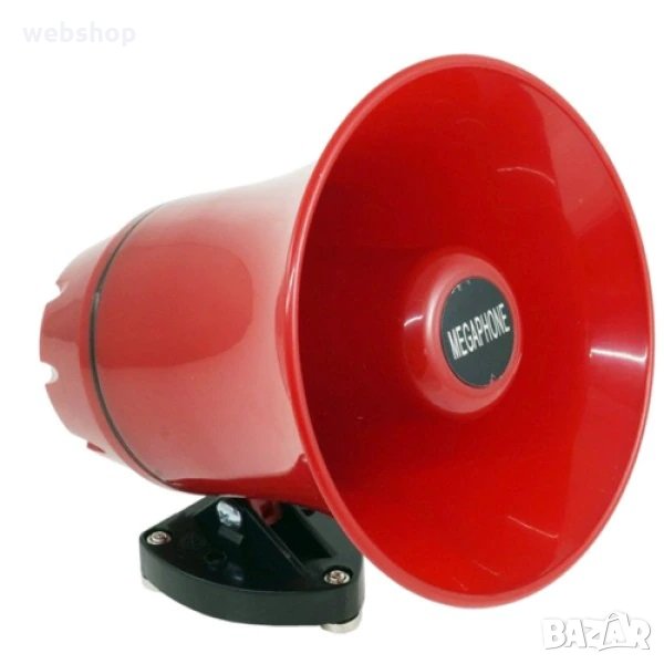 Мегафон с usb и запис на магнитна стойка 6-24v 25w, снимка 1