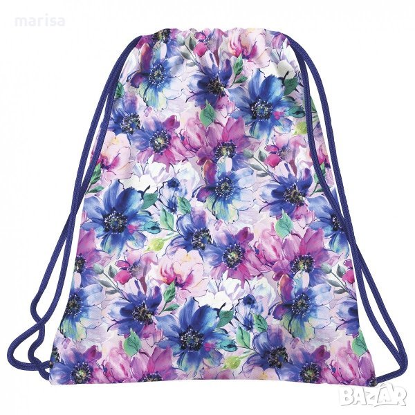 Торба за спорт с цветя Back UP FLOWERS Код: 094684, снимка 1