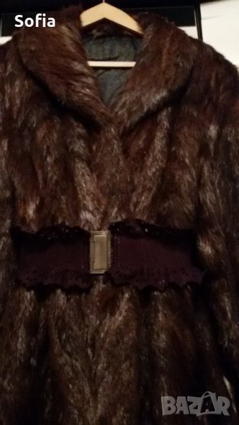 Естестен косъм Визон-нутрия дълго 122см палто, снимка 1