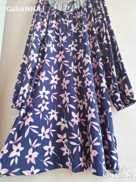 СТРАХОТНА РОКЛЯ ЕФЕКТЕН ДЕСЕН 3XL-4XL, снимка 1