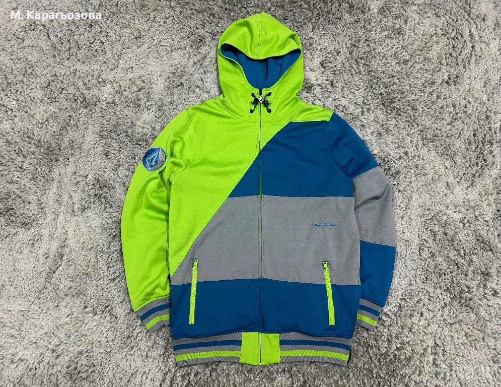 Мъжко Volcom Color-Block Hoodie, Размер S, снимка 1