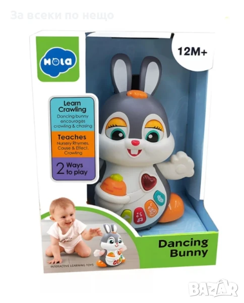 ✨Детско танцуващо зайче с музика и светлина , снимка 1