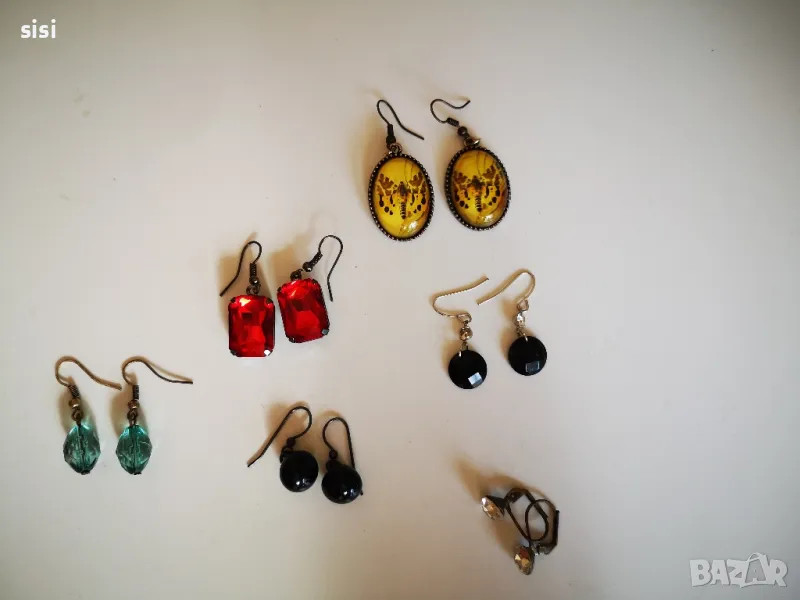 дамски обеци 6 броя, снимка 1