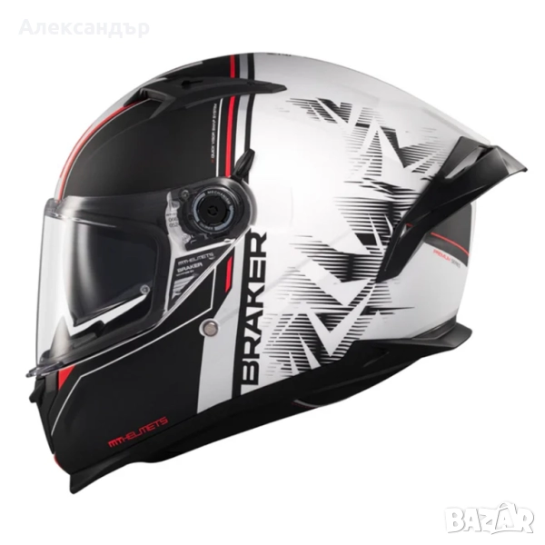 Мото каска MT Braker SV Charm Matt, снимка 1
