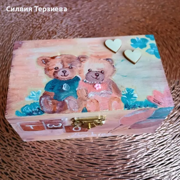 Кутия за близнаци с вътрешна декорация , снимка 1