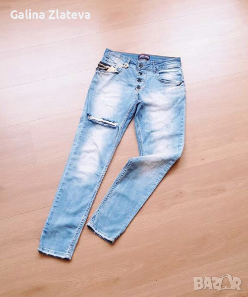 Дамски летни дънки бойфренд, снимка 1