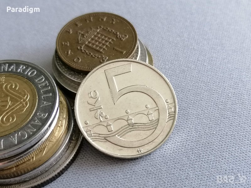 Монета - Чехия - 5 крони | 2002г., снимка 1