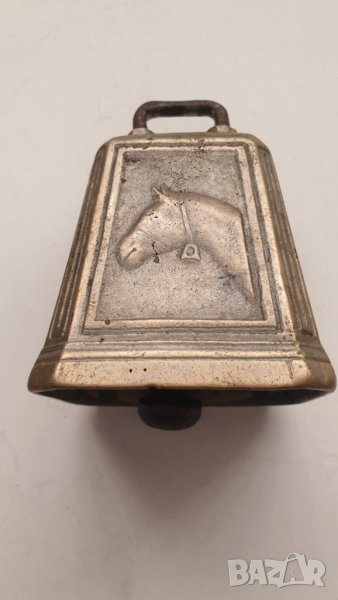 Стар английски бронзов звънец за кон, снимка 1