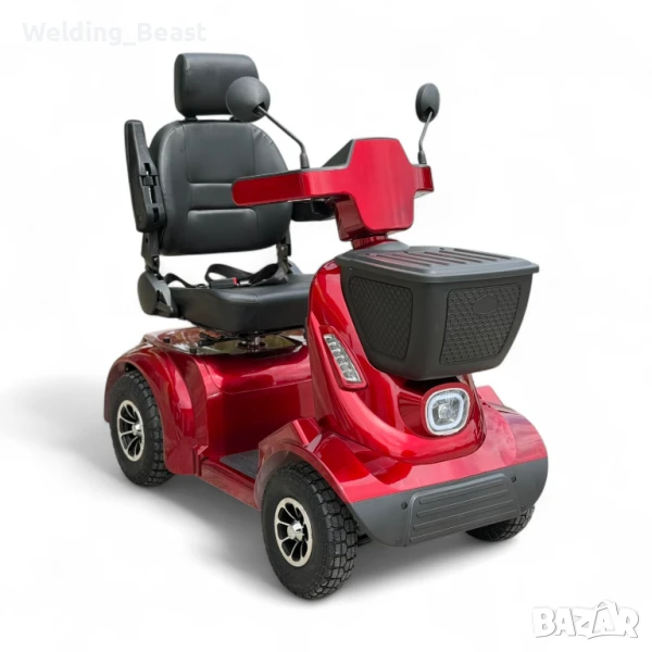 Електрическа четириколка инвалидна F3 2000W /24V /120Ah Red, снимка 1