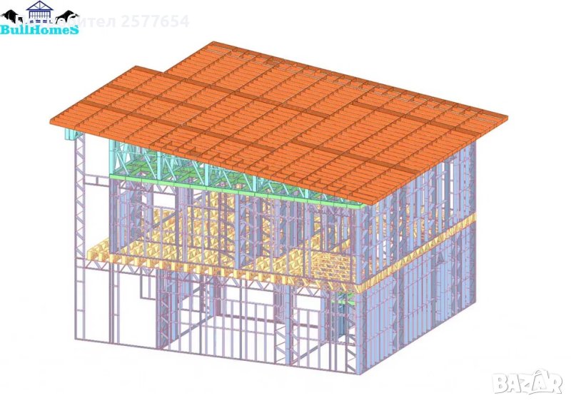 Къща,Бунгало,Преместваема къща,Сглобяеми къщи,Модулни,Жилищни-193,6м², снимка 1