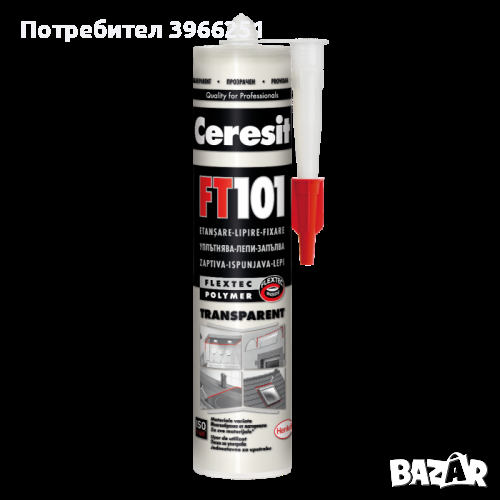 Ceresit FT101 Високомодулен уплътнител-лепило FLEXTEC® бял 280 мл, снимка 1