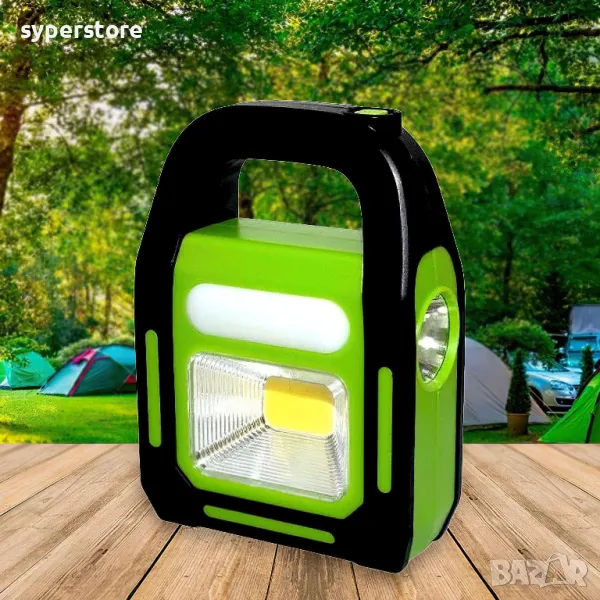 Лампа преносима презареждаема Digial One SP00988 jd-925a, работна, къмпинг, соларна, 3в1, прожектор, снимка 1
