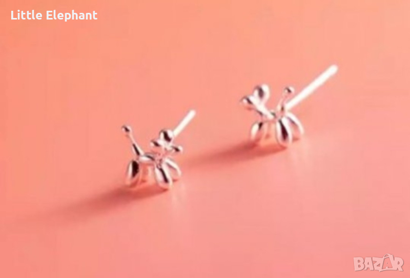 Сребърни обеци"Dogs from baloons"-кучета от балони/нови, снимка 1