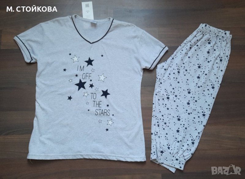 ПОСЛЕДЕН БРОЙ! пижама с къс ръкав и 3/4 гащи, снимка 1