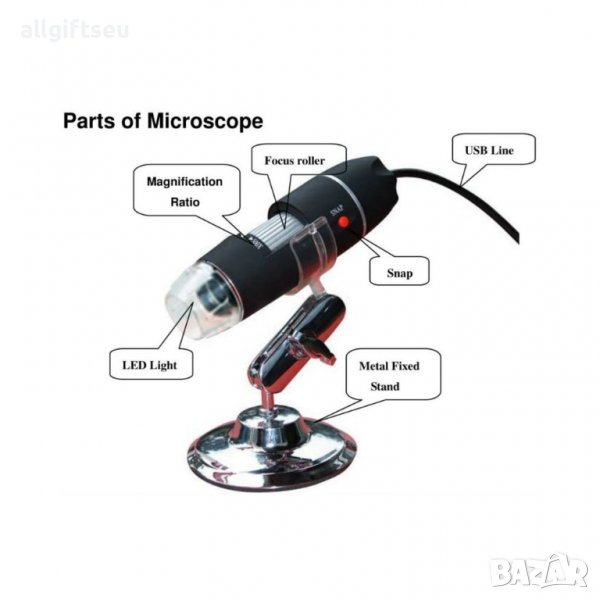 USB дигитален микроскоп 500X / 1000X - код 1134, снимка 1